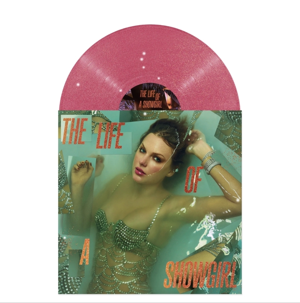 The Life of a Showgirl Pink Glitter Vinyl "Sequins Are Forever" Variant - Sealed
